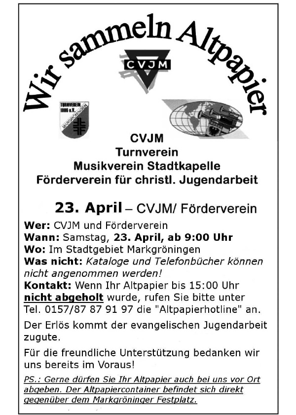 160423_Anzeige Vorab_mit_Telenr_Altpapier